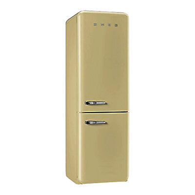 Smeg FAB32RNC Freestanding Fridge Freezer, A++ Energy Rating, Right-Hand Hinge, 60cm Wide, Cream Smeg FAB32RNC Freestanding Fridge Freezer, A++ Energy Rating, Right-Hand Hinge, 60cm Wide, Cream